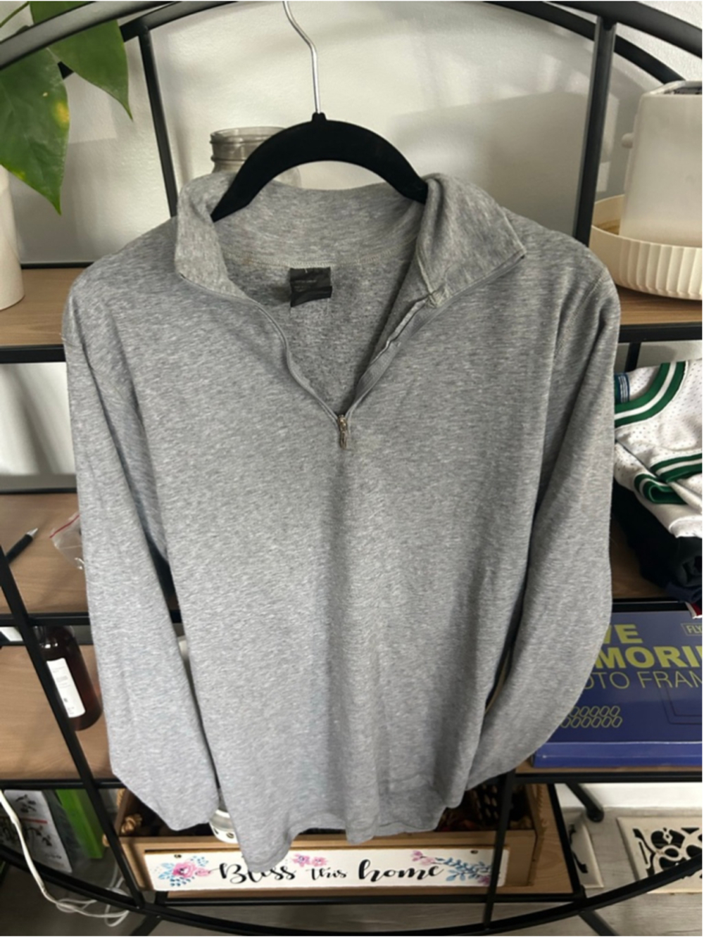 Men's Burton Gray Zip Up Sweater S Burton layering